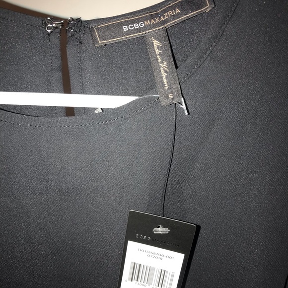 NWT $138 BCBG Maxazria black tank top size s - Picture 5 of 10